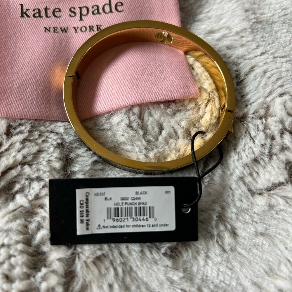 Kate Spade Gold Flake Bangle Bracelet - Picture 2 of 7
